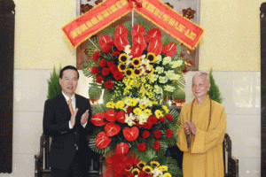 Chủ tịch nước chúc mừng chức sắc, tăng ni, phật tử nhân dịp Đại lễ Phật đản tại TP Hồ Chí Minh