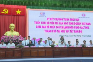 Triển khai Bộ tiêu chí văn hóa kinh doanh Việt Nam với 8 tỉnh khu vực Đông Nam Bộ