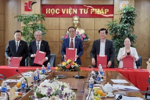 Học viện Tư pháp: Hội nghị đánh giá tình hình triển khai và ký kết các thỏa thuận hợp tác trong nước